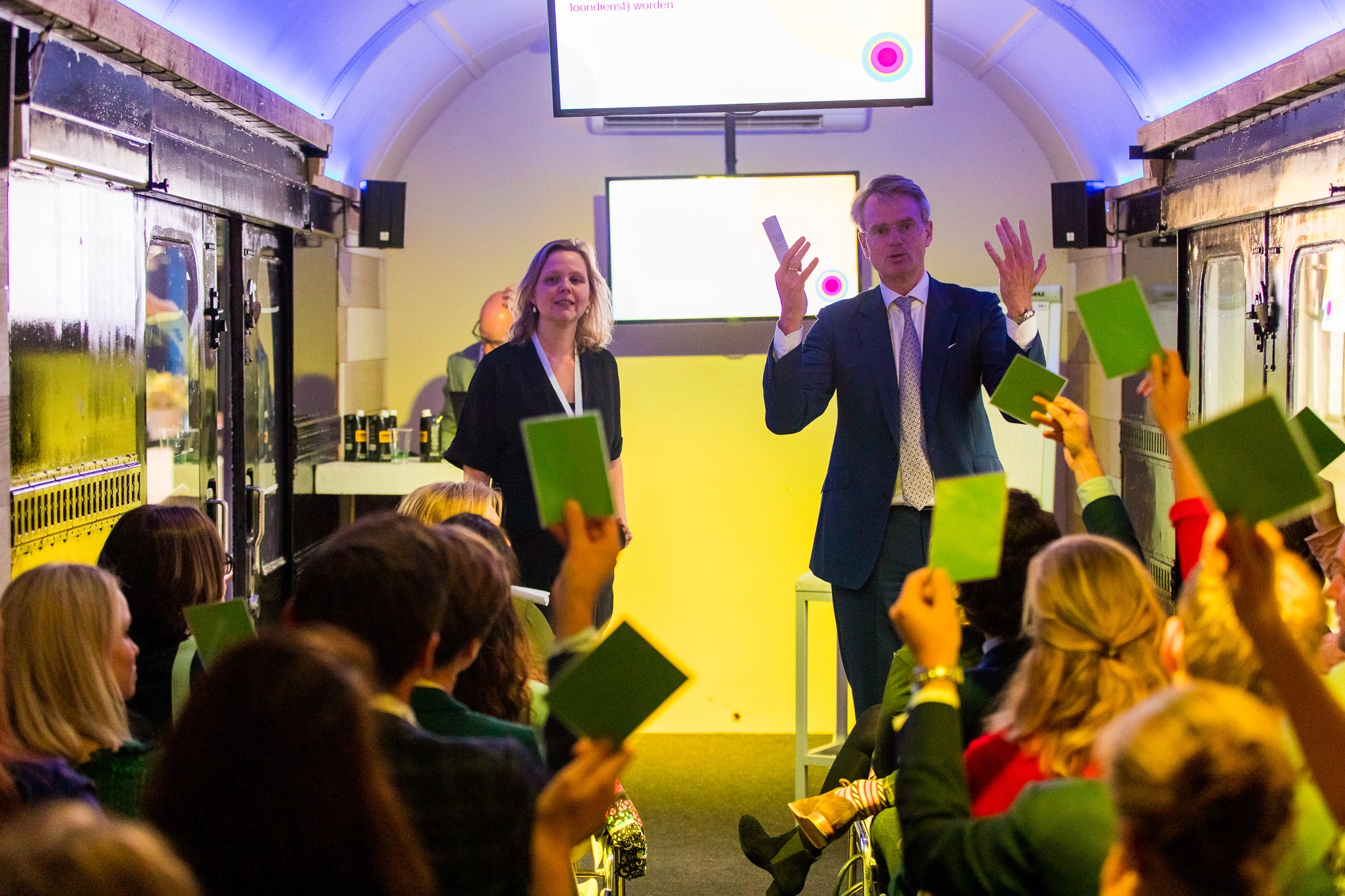 Interactieve Quiz in treinwagon Rijtuigenloods